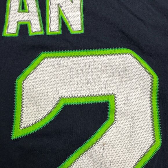 Team Apparel NFL Seattle Seahawks #12 Jersey T- Shirt Mens Medium Blue Fan Tee - Picture 3 of 13